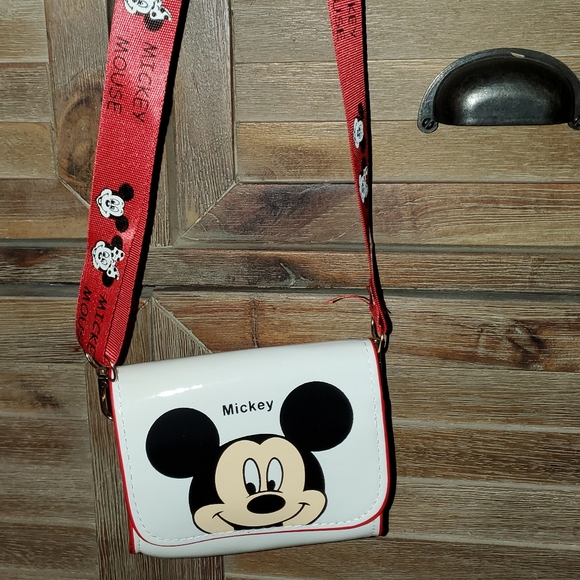 Mickey Mouse Crossbody Faux Leather Purse - Picture 1 of 7